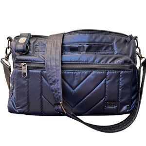 Lug Stretch LE Crossbody Bag in Blue Metallic Patriotic
